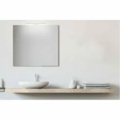 San Marco Specchio Senza Cornice A Filo Lucido Da 60x60 Cm Con Led Premium