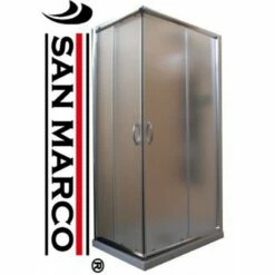 San Marco Box Doccia 80x80 Cm Profilo Cromato Vetri Da 5 Mm