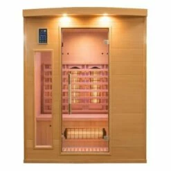 Sauna Infrarossi 3 Posti Apollon Quarz Con Cromoterapia
