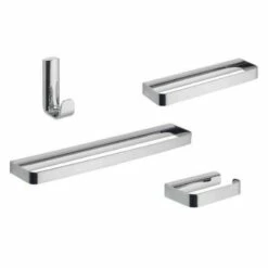 Kit Accessori Bagno Da 4 Pezzi In Acciaio Metaform
