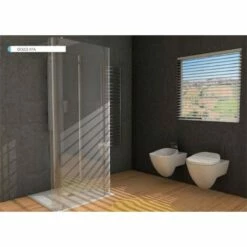 Box Doccia Ferbox Cristallo Curvo, Profilo Argento O Cromo