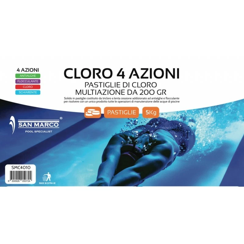 Cloro Multifunzione San Marco In Pastiglie 5 Kg - immagine 2
