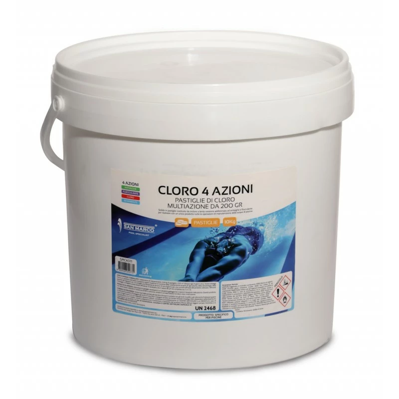 Multiazione In Pastiglie Per Piscina San Marco 4 Azioni 10 Kg