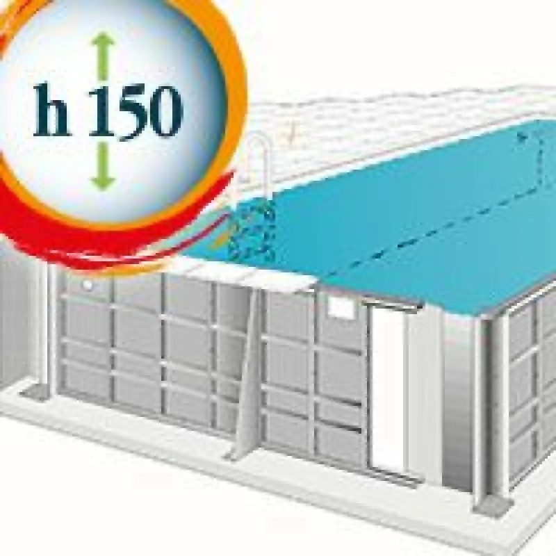 San Marco Piscina Interrata In Acciaio 1000x500x150 Cm - immagine 4