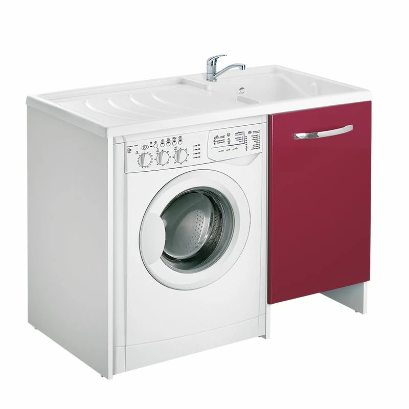 Mobile Lavatoio Design Rosso Da Interno In 6 Misure
