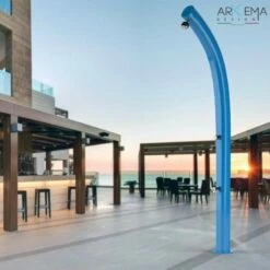 Doccia Solare In Alluminio Jolly 520 Arkema 23 Lt Con Rubinetto Lavapiedi