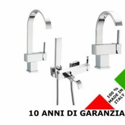 3 Rubinetti Per Lavabo Bidet E Vasca H-DUE Effepi