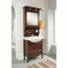 Mobile Con Lavabo Artigianale In Finto Ciliegio