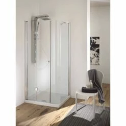 Box Doccia Angolare Varie Dimensioni Con Ante Fisse E Pieghevoli