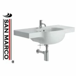 Lavabo Bagno A Muro Pozzi Ginori 90 Cm
