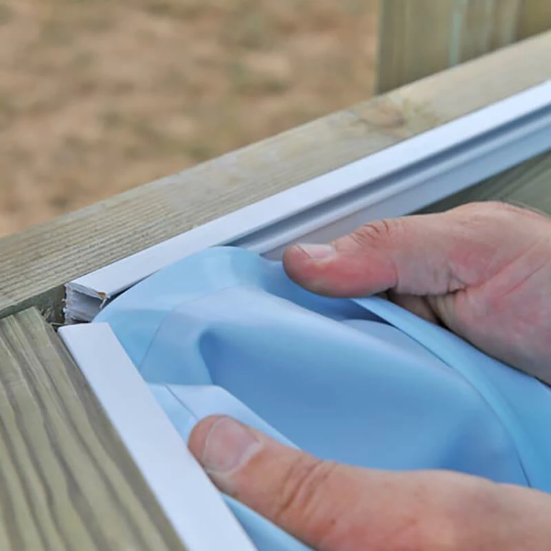 Liner Blu Per Piscine Fuori Terra Gre Quadrate 225x225 Cm - immagine 2