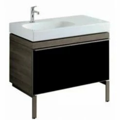 Mobile Lavabo Asimmetrico Pozzi Ginori Citterio 90 Fumè Sx