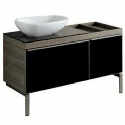 Mobile Lavabo Pozzi Ginori 120 Con Portaoggetti Sabbia Dx