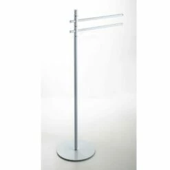 Piantana Porta Asciugamani Bagno Da Terra Con 2 Aste