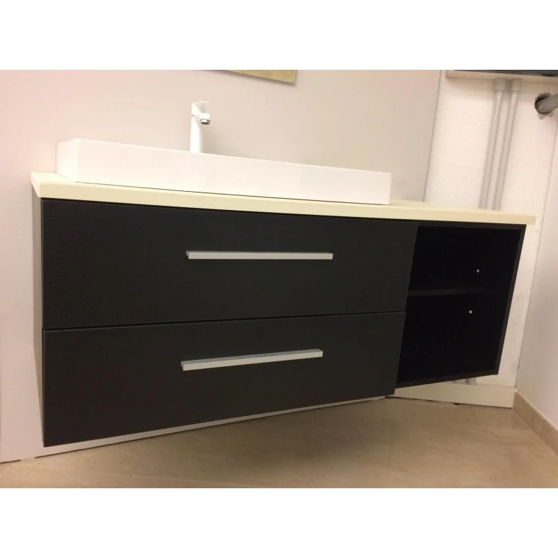 San Marco Mobile Bagno Sospeso 120 Cm Con 2 Cassettoni A Chiusura Ammortizzata - immagine 2