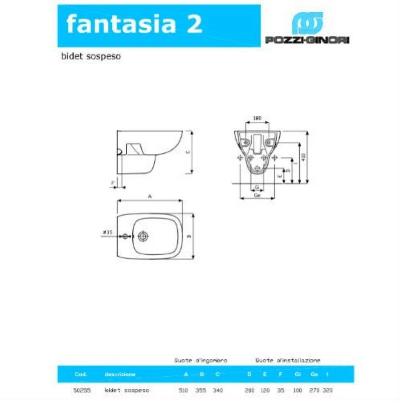 Sanitari Bagno Geberit Fantasia 2 Sospesa Rimfree - immagine 4