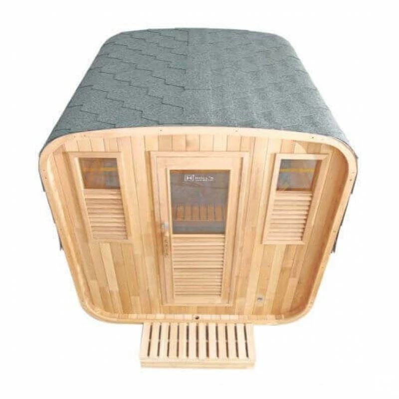 Sauna A Vapore 6 Posti Da Esterno Gaia Nova Épicéa Con Cromoterapia - immagine 2
