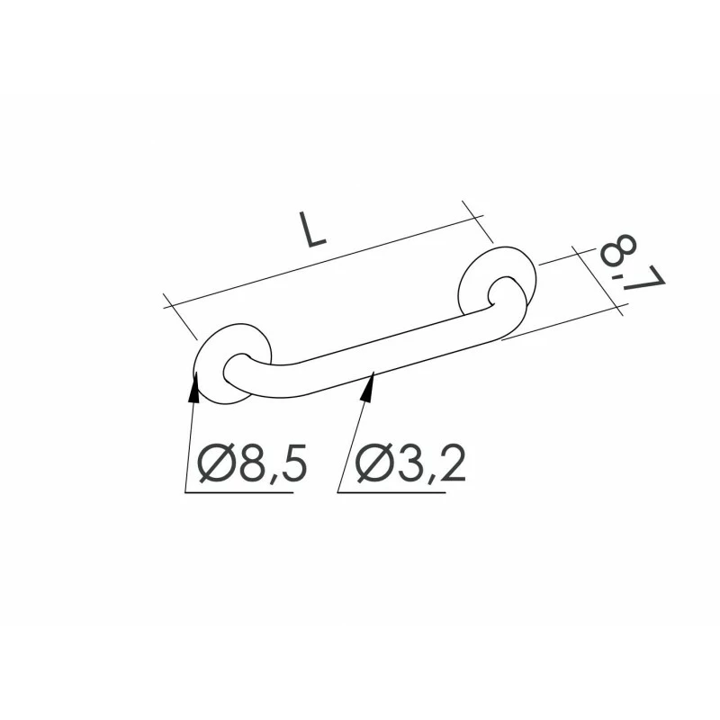 Maniglione In Acciaio Inox In Diverse Lunghezze - immagine 2