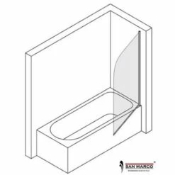 Sopravasca In Vetro Temperato E Bande Serigrafie A Stock