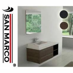 San Marco Mobile Bagno Sospeso 120 Cm Con 2 Cassettoni A Chiusura Ammortizzata