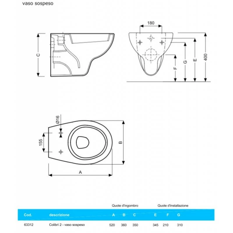 Sanitari Bagno Sospesi Geberit Serie Colibrì 02 - immagine 3